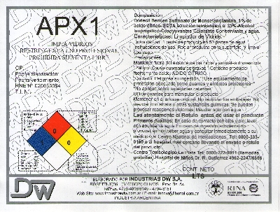 Apx1 -  Limpiador de Superficies lisas