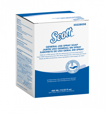 Jabón Scott en Spray General Use 6 pouch x 400 ml