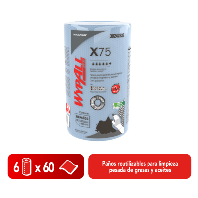 WypAll X75 Regular Roll Plus Power Pockets x unidad