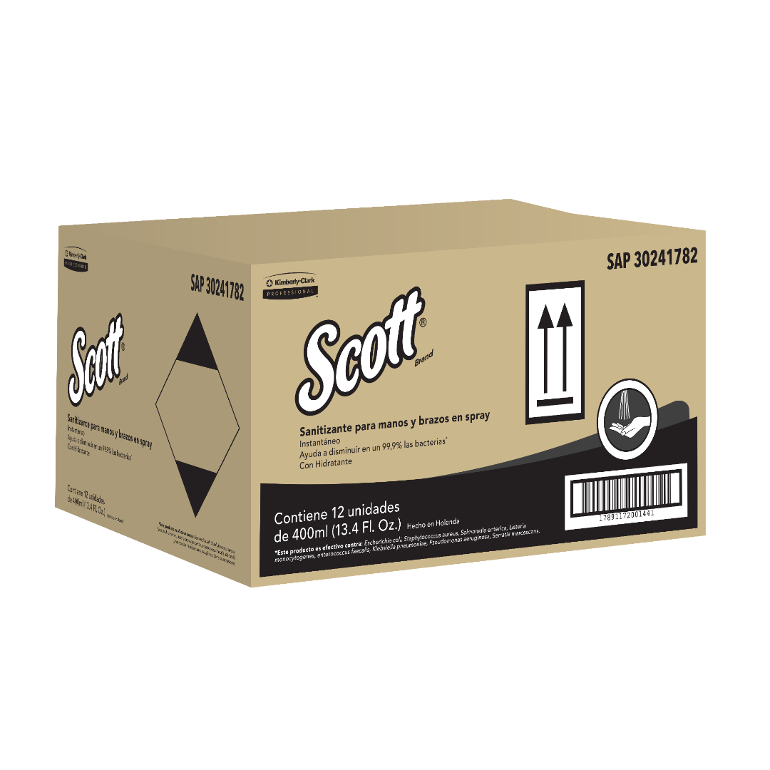 Sanitizante Scott® en Spray 1 x 400ml (2000 aplicaciones x unidad)